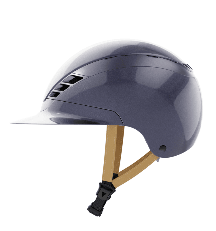 ABUS PIKEUR Airluxe Pure Long Visor Shiny - Metallic Ocean (Blå)